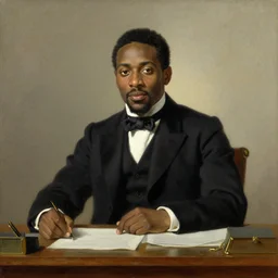 facial portrait of united states president demarcus cousins, 1 7 8 8. sitting at the resolute desk. oil on canvas by william sidney mount. trending on artstation