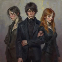 regretful souls. a painting for disco elysium, by aleksander rostov