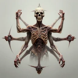 mantra art made of arms and legs and head by Greg Rutkowski and Zdzislaw Belkinski , digital art, surreal, horror, HD, 8K