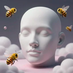 the ego separates, hyperrealistic surrealism, dreamscape, beeple, award winning masterpiece with incredible details, zhang kechun, a surreal vaporwave vaporwave vaporwave vaporwave vaporwave painting by thomas cole of a gigantic broken mannequin head sculpture in ruins, astronaut lost in liminal space, highly detailed, trending on artstation