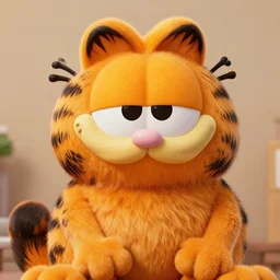 bald garfield in real life, photo