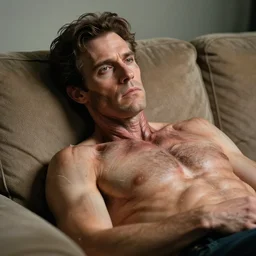 a being created for the purpose of chilling on the couch, professional photography, highly detailed, stunning lighting, artstation, realistic face and anatomy, by frank frazetta and shepard fairey and thomas kinkade and greg rutkowski