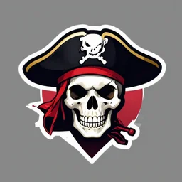 a pirate skull professional esports logo