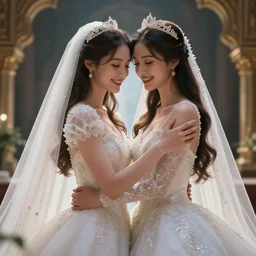 epic professional digital art of 👰‍♀️👰‍♀️🥰,best on artstation, cgsociety, wlop, Behance, pixiv, astonishing, impressive, outstanding, epic, cinematic, stunning, gorgeous, much detail, much wow, masterpiece.