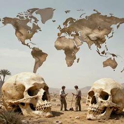 Palaeontologists discover giant human skulls all over the world