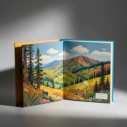 knolling of colorful books