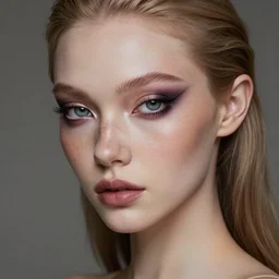 stunningly beautiful alien girl, smooth skin, freckles that look like little stars, fantastic make up, soft lighting, realistic wide angle, sharp focus, 8 k high, 6 4 megapixel, insanely detailed, intricate, elegant, beautiful, art by artgerm and wlop