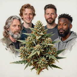 the love of weed painting by aaron brooks, chris dyer, android jones, and alex grey, highly detailed, high quality, high definition