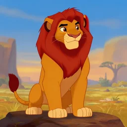 scar, devious usurper, the villain from the disney animated classic the lion king