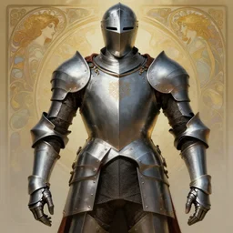 knight in shining armour, accurate anatomy, only two hands, highly detailed, digital painting, artstation, concept art, smooth, sharp focus, illustration, Unreal Engine 5, 8K, art by artgerm and greg rutkowski and Alphonse Mucha