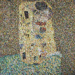 happiness, fantasy, painting by Gustav Klimt