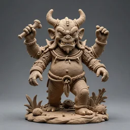 cthulhu clay sculpture, highly detailed, high quality