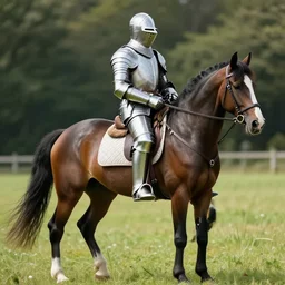 war horse in knight armor - n 4