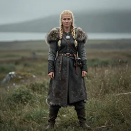full body photograph of a beautiful!!!! viking woman. extremely detailed. dslr. 8 5 mm.
