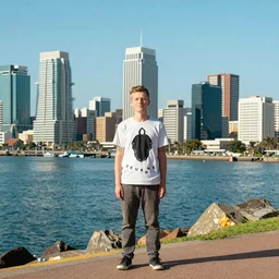 tintin style Durban skyline