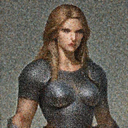 portrait of a barbarian woman, muscular, upper body, chainmail armor, D&D, fantasy, intricate, elegant, highly detailed, digital painting, artstation, concept art, smooth, sharp focus, illustration, art by artgerm