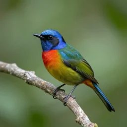 “beautiful multicolor catbirds from Papua New Guinea, photo from National Geographic”