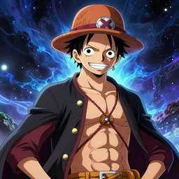 luffy d. monkey portrait mountain tempest wano, 8 k resolution, artstation trends cosmic light, detailed octane render by john atkinson grimshaw, eiichiro oda,