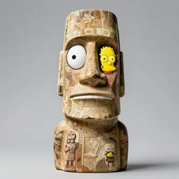 caricature cartoon moai statue popart slap face cronobreaker, beeple, by thomas kinkade simpson family art contest alexej von jawlensky, romero britto, mark ryden