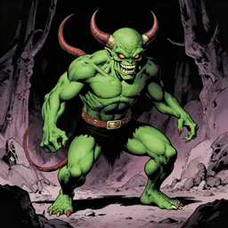 green goblin in hell by paul lehr and moebius