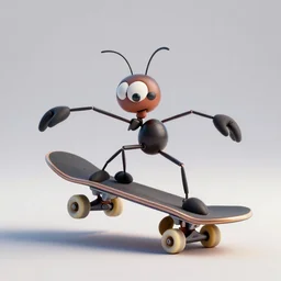 skateboard ant, 3 d