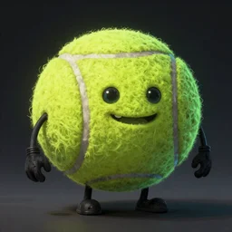 a tennis ball monster, tennis ball, dark, chalky, religion, digital art, fantasy, magic, trending on artstation, ultra detailed, professional illustration by Basil Gogos
