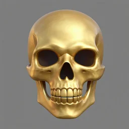 gilded skull mask, stylized stl, 3 d render, activision blizzard style, hearthstone style, darksiders art style