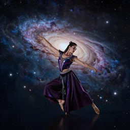 qartuli dance in a realistic galaxy