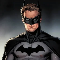 robert pattinson batman comic style