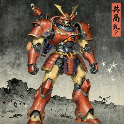 samurai mech in feudal japan, in the style of Utagawa Kuniyoshi, classical japanese art, sci-fi illustrations, mechwarrior, battletech, gundam, highly detailed, award-winning, mecha, japanese, dark, gritty, beautiful colors, ink