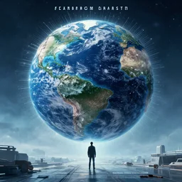 alines invading earth, cinema poster, futuristic style