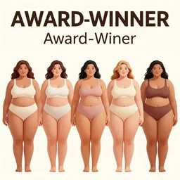 an award-winner poster showing the diversity of body types between the women. high detail. Digital art.