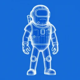 blueprint of a fall guys character