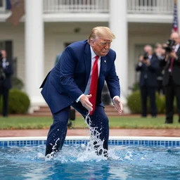 donald trump dunking, realistic