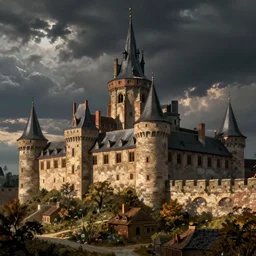 A medieval castle by Pieter Bruegel