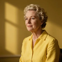 eleanor roosevelt in yellow