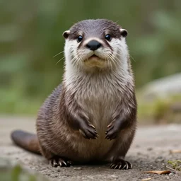 anthropomorphic otter