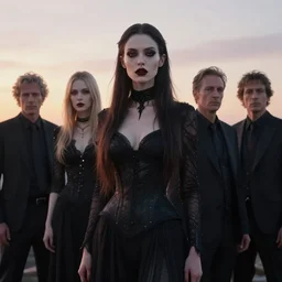 photographic portrait of a stunningly beautiful futuristic gothic in soft dreamy light at sunset, contemporary fashion shoot, by edward robert hughes, annie leibovitz and steve mccurry, david lazar, jimmy nelsson, breathtaking, 8 k resolution, extremely detailed, beautiful, establishing shot, artistic, hyperrealistic, beautiful face, octane render