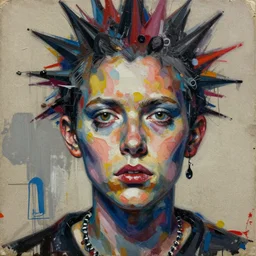 deja vu detailed mixed media collage with canvas texture, conteporary art, punk art, realistic face, photorealistic, expressionism, masterpiece, perfect composition, spectacular quality, intricate oil details
