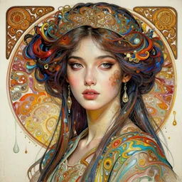 a beautiful woman in a hiper detailed inkdrop in water, intricate detailed color oilpaint, 3 d render, hyper realistic detailed portrait, acrilic fluid art, elegant, intense colors, ruan jia, wlop. scifi, fantasy, hyper detailed, wide shot, octane render, concept art, by peter mohrbacher, by alphonse mucha, by wlop, by ru