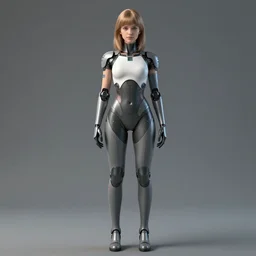 fully clothed Iron Girl, Perfect face, fine details, high detail, high modernization, ultra mega super hyper realistic, full body,