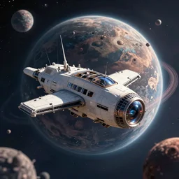 A spaceship lands on a mysterious planet, digital art, trending on artstation, Vincent di Fate