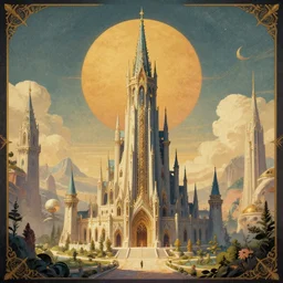 the wizard's scifi!! tower, elegant!!, grand landscape art by donato giancola and greg rutkowski, vintage retro, digital art, trending on artstation, symmetry!!, epic composition