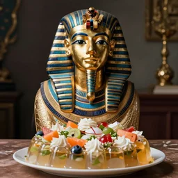 king tut, but in jell-o salad, photograph for adweek