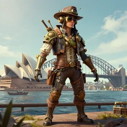 digital art of a steampunk sydney, australia. trending on artstation, favorites on deviantart