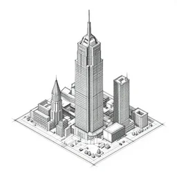 delft, isometric sketch