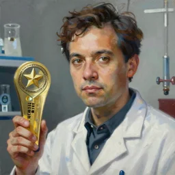 highly detailed intricate masterpiece portrait painting of a scientist, sharp focus, award - winning, trending on artstation.