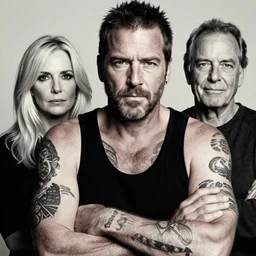 tough looking man with tattoos, award winning photography, high detail, photography by annie leibovitz, ansel adams, mary ellen mark