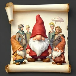 polyethylene gnome spell scroll art by artgerm and greg rutkowski and Craig Mullins, James Jean, Andrey Ryabovichev, Mark Simonetti and Peter Morbacher 16k