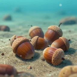 acorns udner the sea